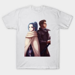 The princess and the warrior. T-Shirt